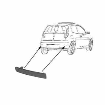 Reflector izquierdo en parachoques -HGTno para SPORT