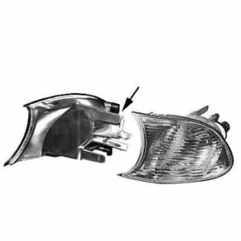 Intermitente lateral para retrovisor exterior izquierdo hasta '02 BLANCO sin PORTAL??MPARAS 0647907 Van Wezel