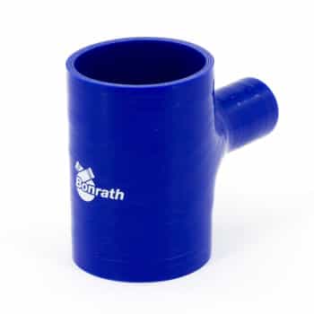 Manguera de silicona Bonrath en T de 25 mm - Longitud: 100 mm - Ø76 mm