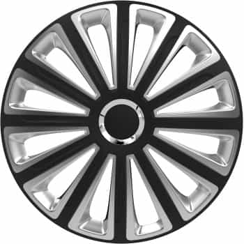 Juego de tapacubos Trend RC Negro y Plata 14 pulgadas