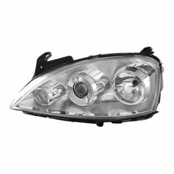 Faro izquierdo con intermitente de 2XH7 Elíptico '04 3779967 Van Wezel