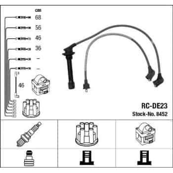 Juego de cables de bujía 8452 NGK