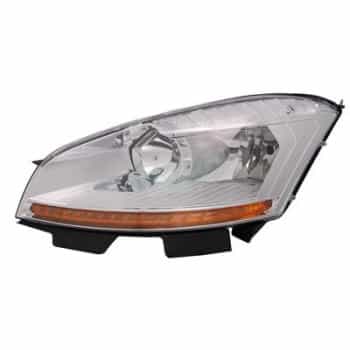 Faro izquierdo hasta '10 H7 + H1 incluido motor de ajuste 0972961 Van Wezel