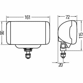 Faro antiniebla Comet FF 450 z/capó z/gl 12V