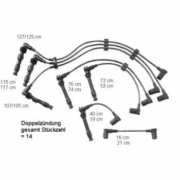 Juego de cables de bujía ZEF601 Beru