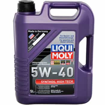 Aceite de motor Liqui Moly Synthoil High Tech 5W40 A3 5L