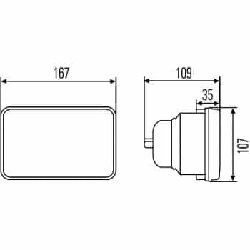 Foco óptico 1KB 003 177-061 Hella