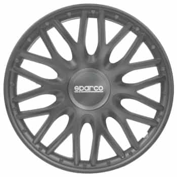 Juego de 4 cubiertas para ruedas Sparco Roma de 14 pulgadas en gris