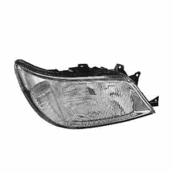 Faro derecho con intermitente hasta 08/'02 H7+H1 sin ORIFICIO PARA LUZ ANTINIEBLA 3076962 Van Wezel