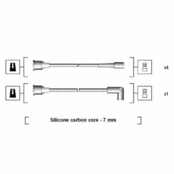 Juego de cables de bujía 941135080697 Magneti Marelli