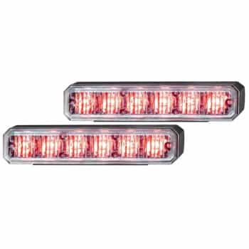 Juego de linternas BST HOR soporte rojo 11-30V