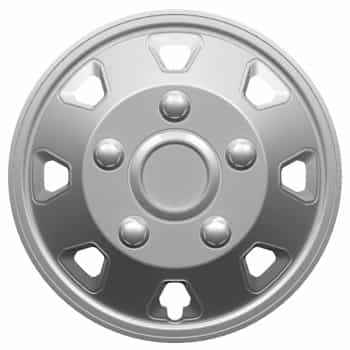 Juego de tapacubos plateados Utah II de 15 pulgadas (cúpula)