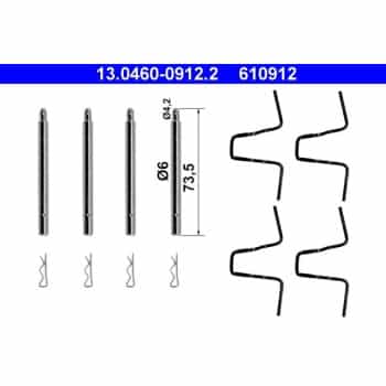 Juego de accesorios, pastillas de freno de disco