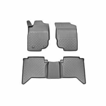 Alfombrillas de goma compatibles con Toyota Hilux Doble Cabina 2006-2016