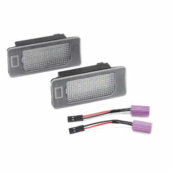 Juego de luces de matrícula LED prefabricadas aptas para Skoda Octavia III/Fabia III/Kodiaq/Rapid/Super DL SKN02 AutoStyle