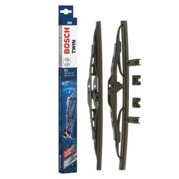 Escobillas limpiaparabrisas Bosch Twin 260 - Longitud: 260/260 mm - juego de escobillas limpiaparabrisas delanteras
