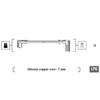Juego de cables de bujía 941095870625 Magneti Marelli