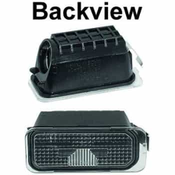 Lámpara de matrícula