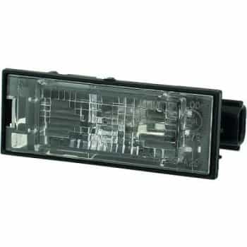 Lámpara de matrícula