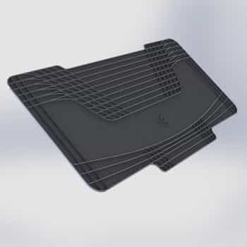 Alfombrilla protectora universal Gledring para el túnel central (segunda fila de asientos)