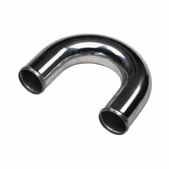 Tubo de filtro de aire universal de aluminio - 175 grados - Diámetro 50 mm