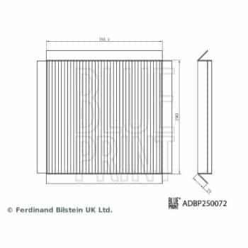 Filtro interior ADBP250072 Blue Print