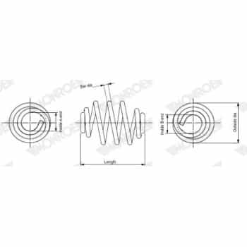 Muelle del chasis SN2783 Monroe