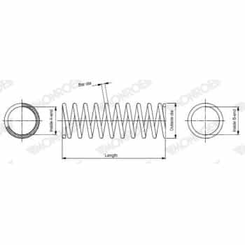 Muelle del chasis SP0422 Monroe