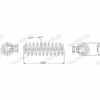 Muelle del chasis SE3420 Monroe