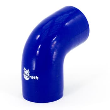 Manguera de silicona Bonrath con curva de 90 grados - Longitud: 50 mm - Ø51 mm