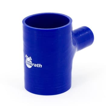 Manguera de silicona Bonrath en T de 25 mm - Longitud: 100 mm - Ø51 mm