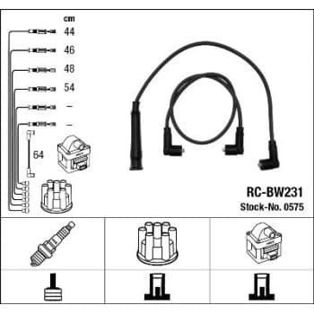 Juego de cables de bujía 0575 NGK