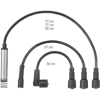 Juego de cables de bujía ZEF580 Beru