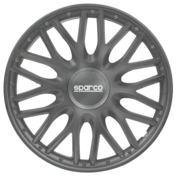 Juego de 4 cubiertas para ruedas Sparco Roma de 14 pulgadas en gris