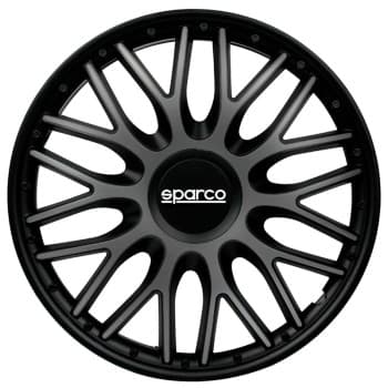 Juego de 4 cubiertas para ruedas Sparco Roma de 14 pulgadas en gris/negro