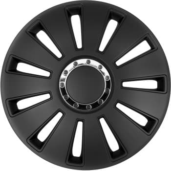 Juego de tapacubos negros Silverstone Pro de 14 pulgadas