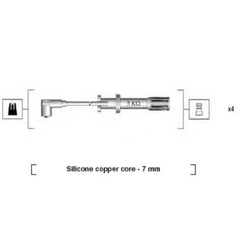 Juego de cables de bujía 941105180642 Magneti Marelli