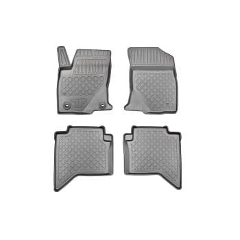Alfombrillas de goma compatibles con Toyota Hilux VIII Doble Cabina 2016+ (incl. Facelift)