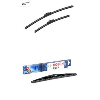 Paquete económico de escobillas limpiaparabrisas Bosch AR552S + H317