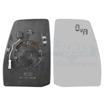 Cristal de espejo, retrovisor exterior *HAGUS* 1989836