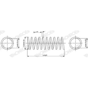 Muelle del chasis SP3318 Monroe