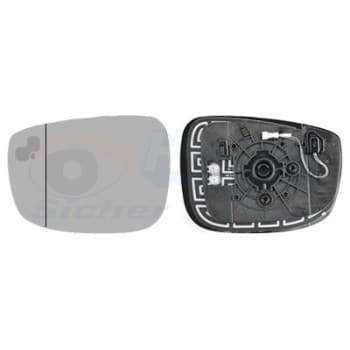 Cristal de espejo, retrovisor exterior *HAGUS* 2773835